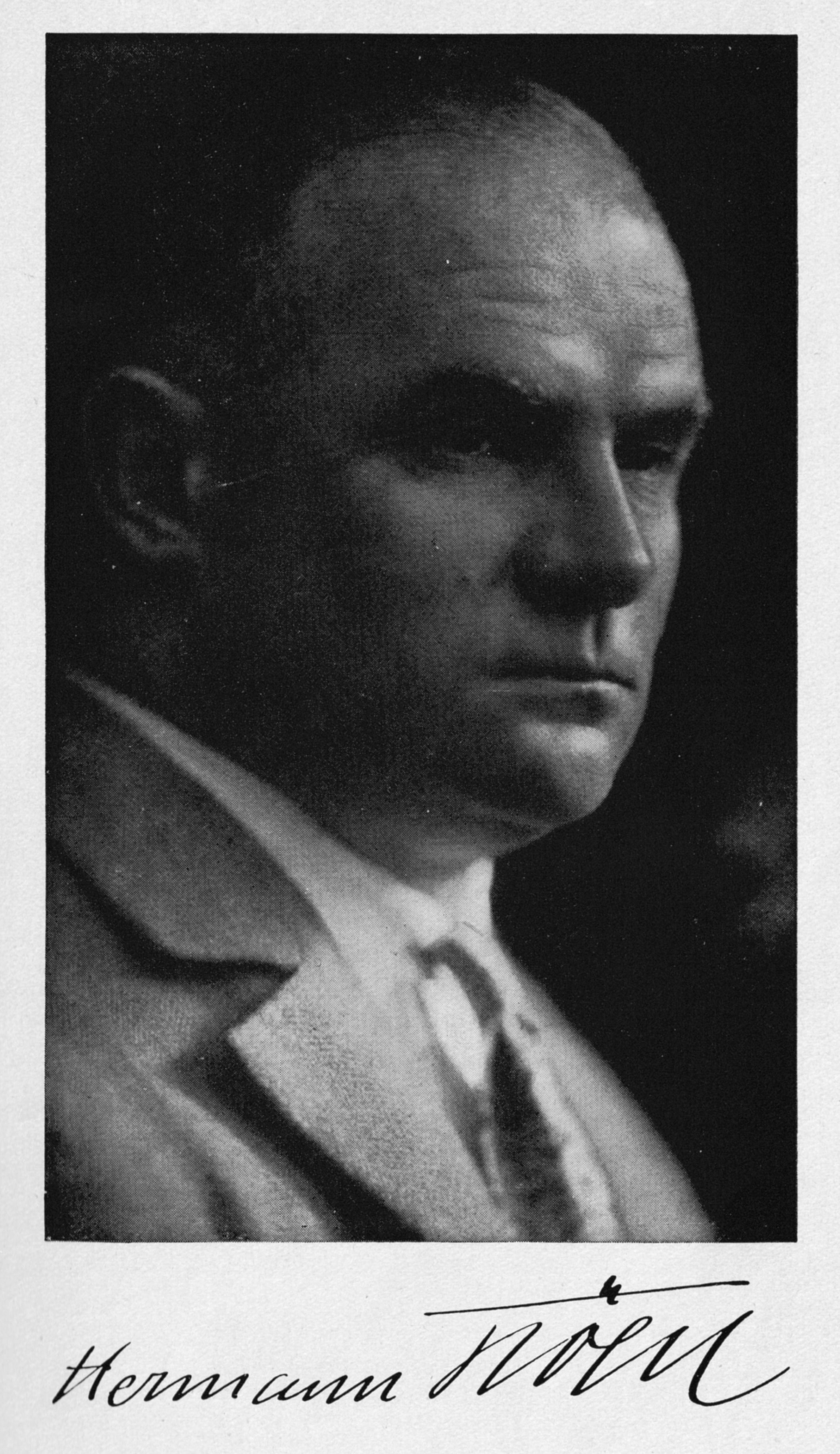 Porträtfoto und Unterschrift von Hermann Köhl